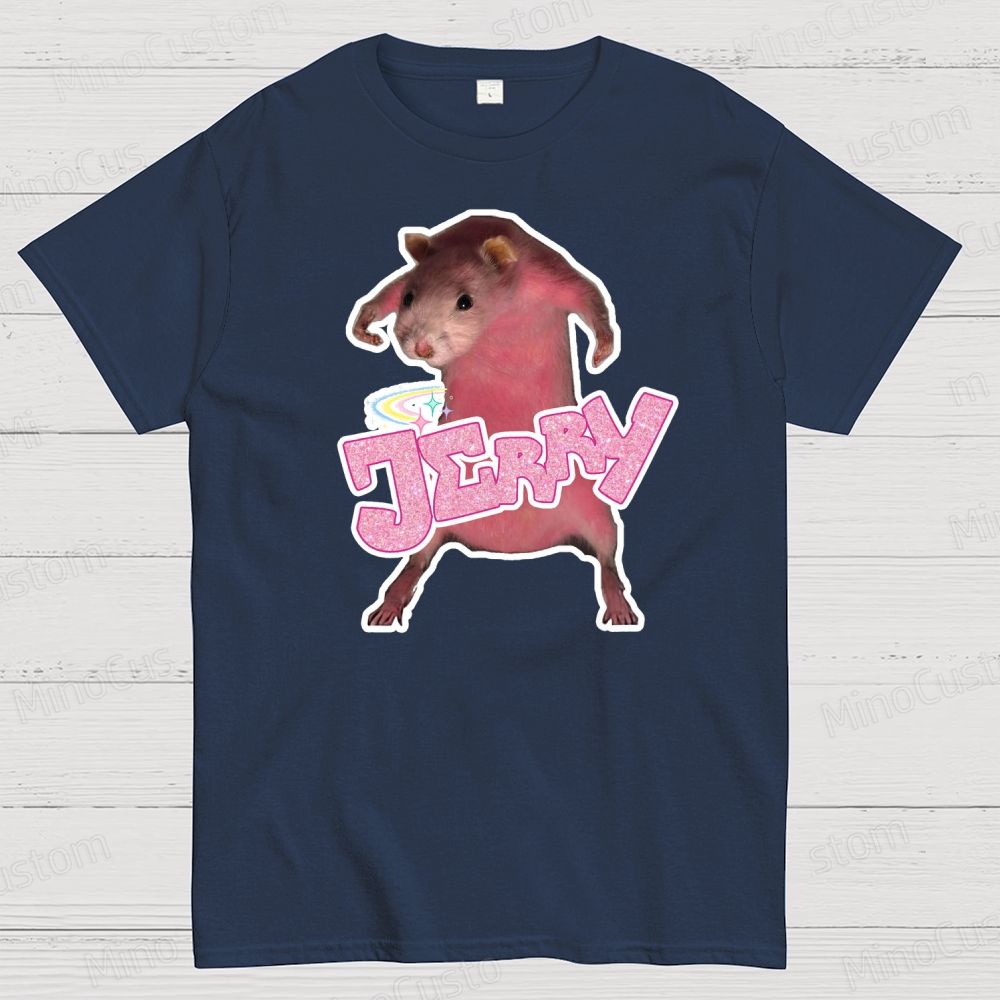 Pink hamster Jerry  Cotton T-shirt