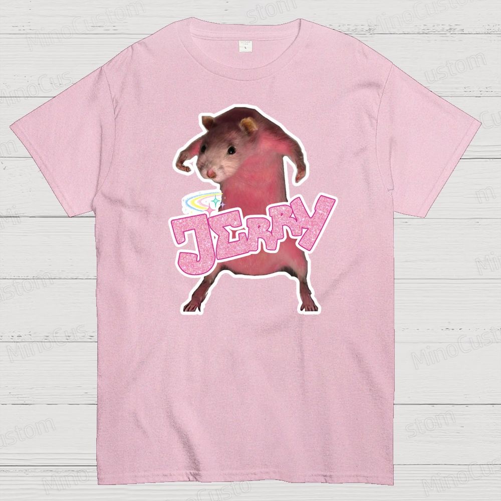 Pink hamster Jerry  Cotton T-shirt