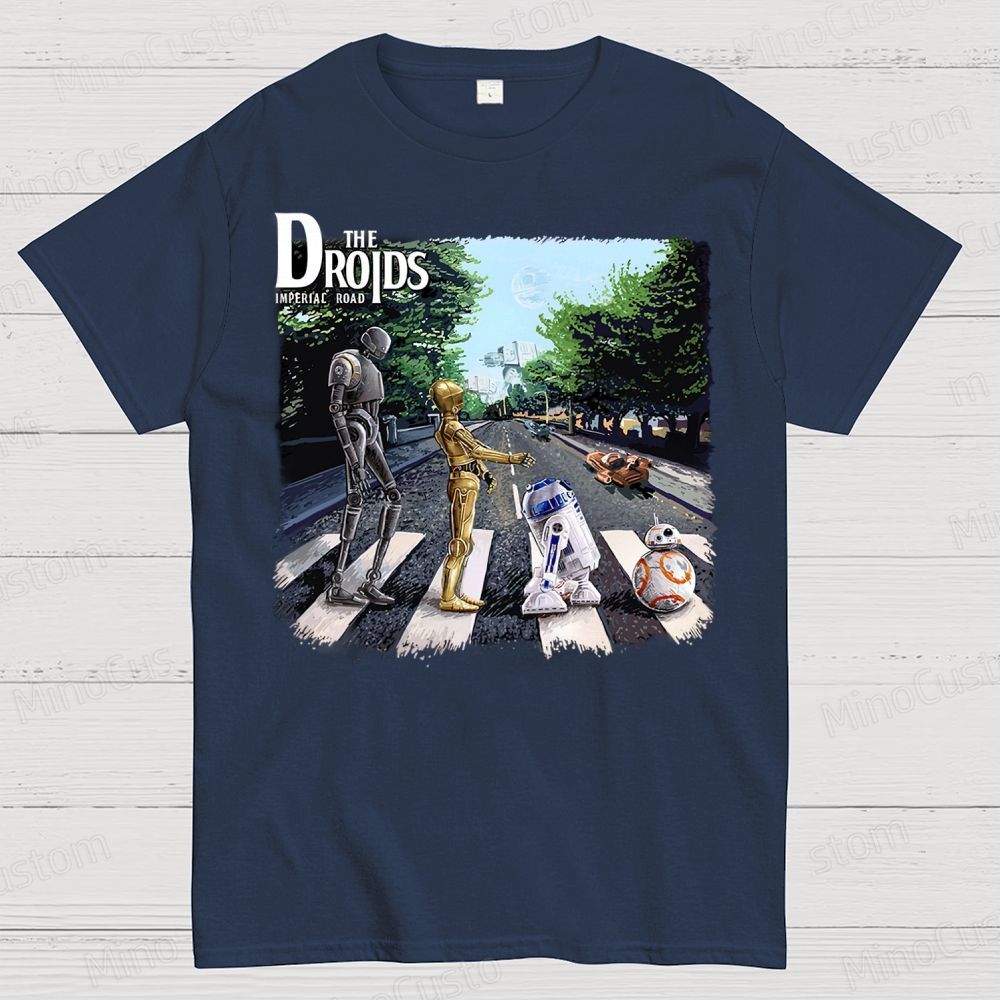 The Droids You Are Looking For, Are Crossing The Street. Cotton T-shirt 