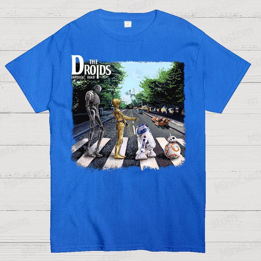 The Droids You Are Looking For, Are Crossing The Street. Cotton T-shirt 