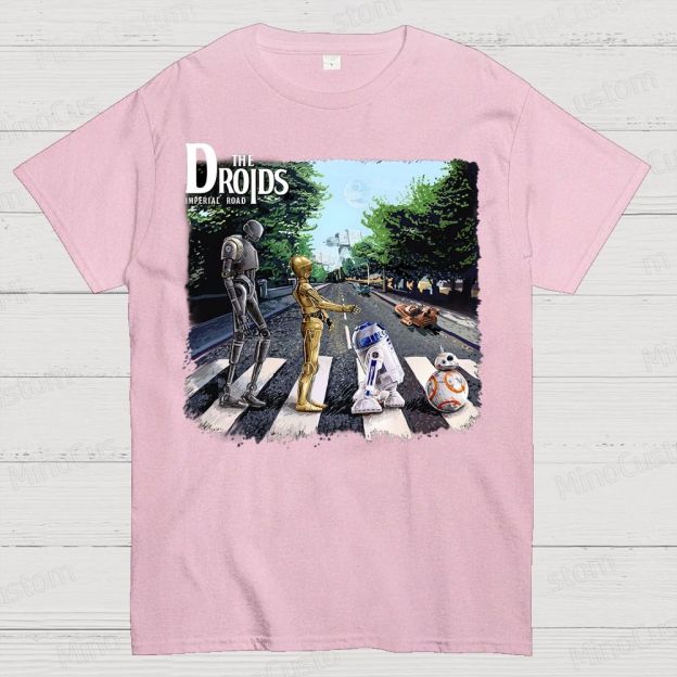 The Droids You Are Looking For, Are Crossing The Street. Cotton T-shirt 