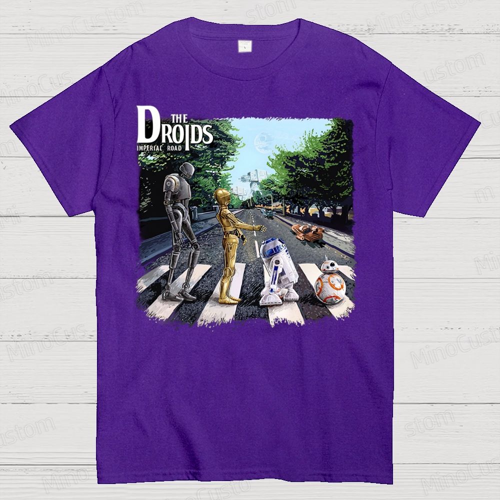 The Droids You Are Looking For, Are Crossing The Street. Cotton T-shirt 