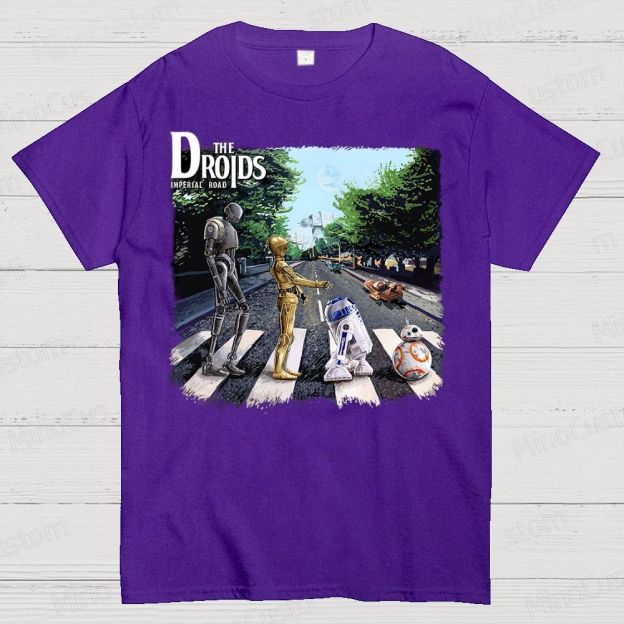 The Droids You Are Looking For, Are Crossing The Street. Cotton T-shirt 