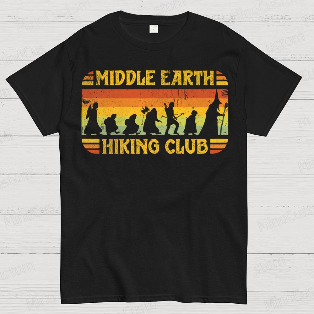 Middle-Earth Hiking Club Cotton T-shirt