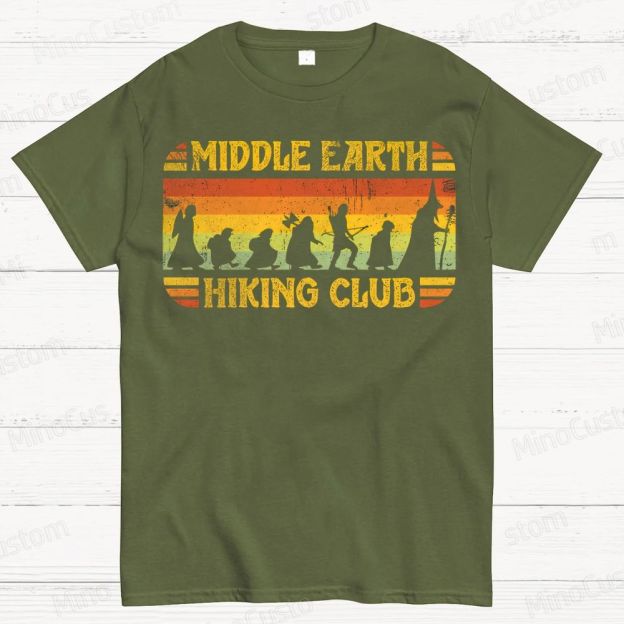 Middle-Earth Hiking Club Cotton T-shirt