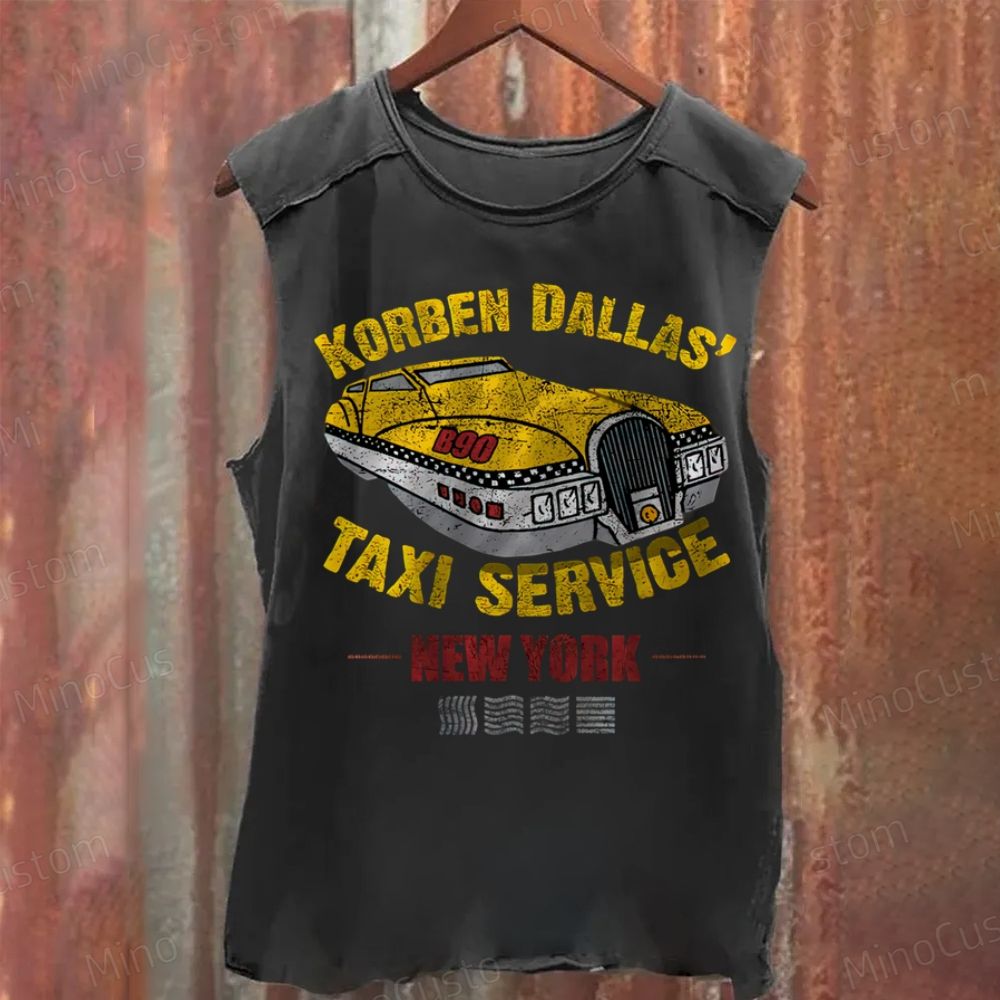 Korben Dallas Taxi Washed Tank Top 