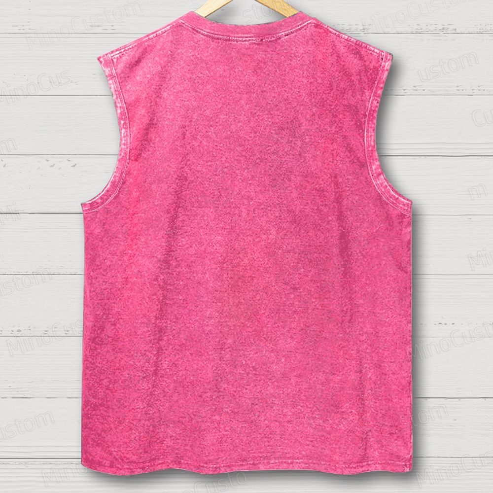 Vintage Logo Band Unisex Washed Tank Top