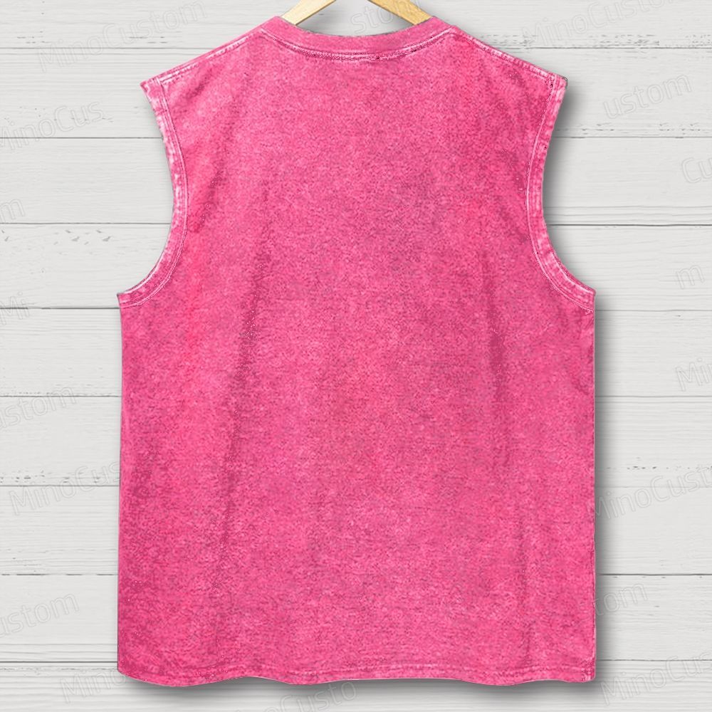 Vintage Logo Band Unisex Washed Tank Top