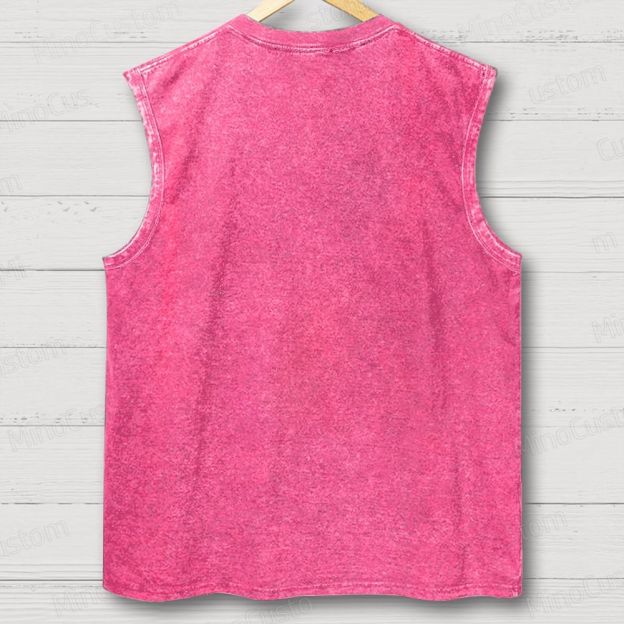 Vintage Logo Band Unisex Washed Tank Top