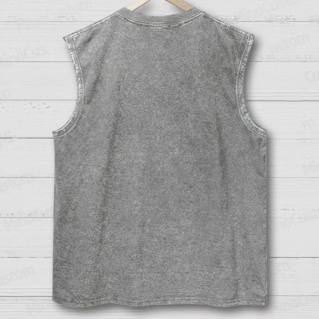 Vintage Logo Band Unisex Washed Tank Top