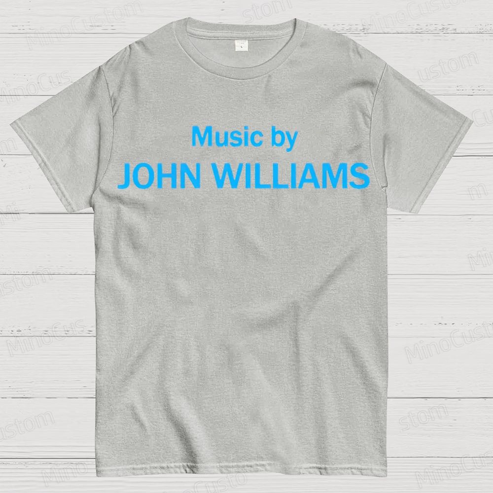Music by John Williams Geek Cotton T-shirt 