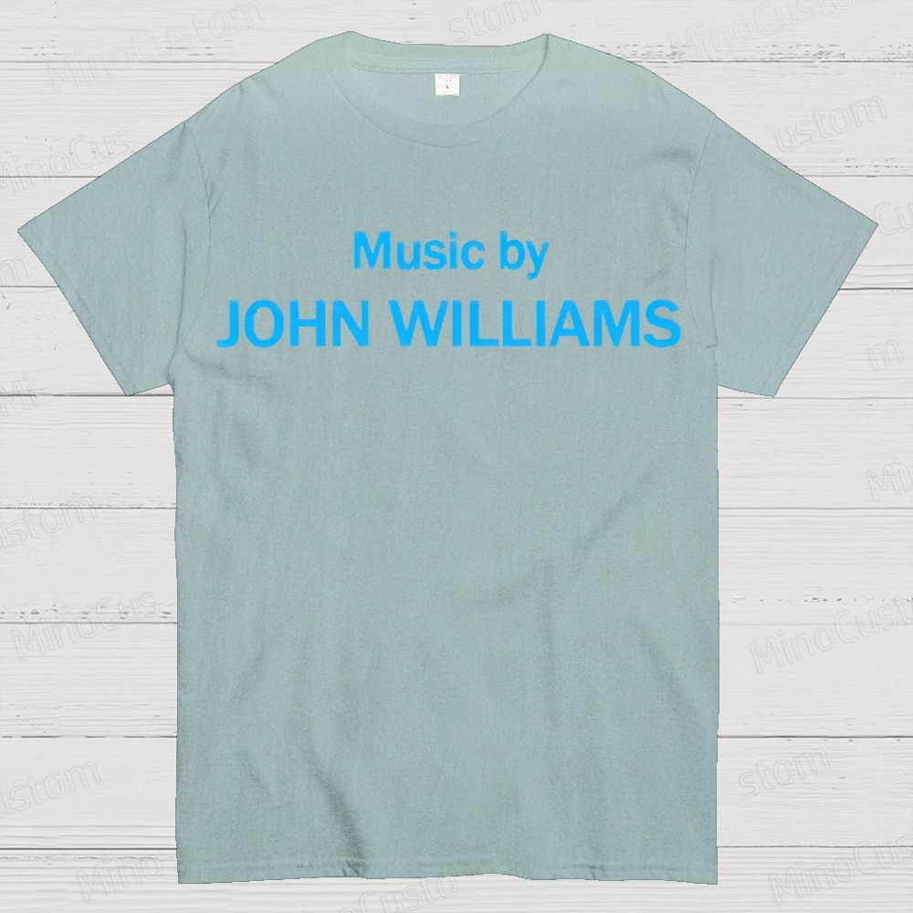 Music by John Williams Geek Cotton T-shirt 
