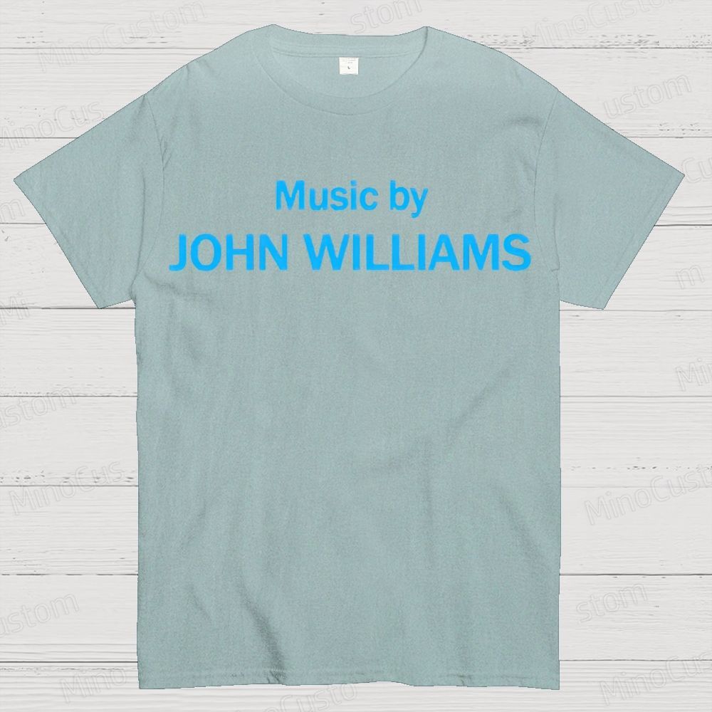 Music by John Williams Geek Cotton T-shirt 