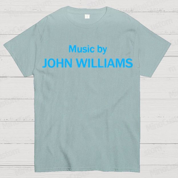 Music by John Williams Geek Cotton T-shirt 