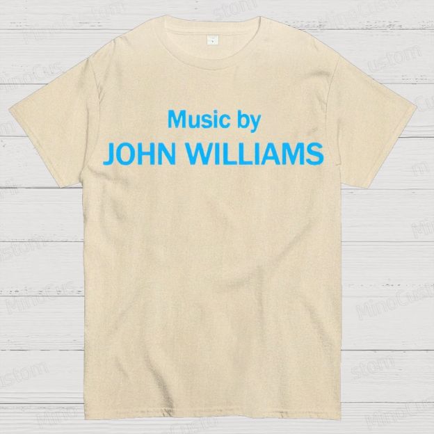 Music by John Williams Geek Cotton T-shirt 