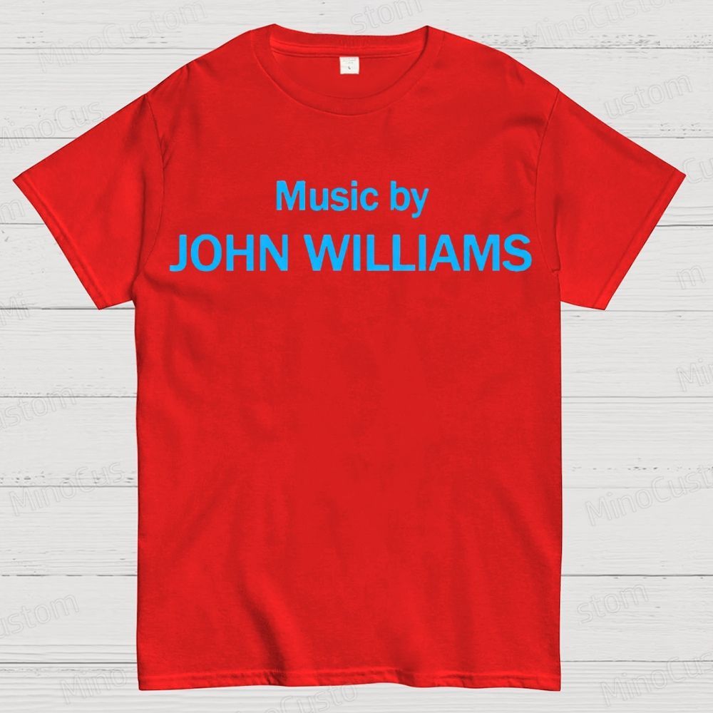 Music by John Williams Geek Cotton T-shirt 