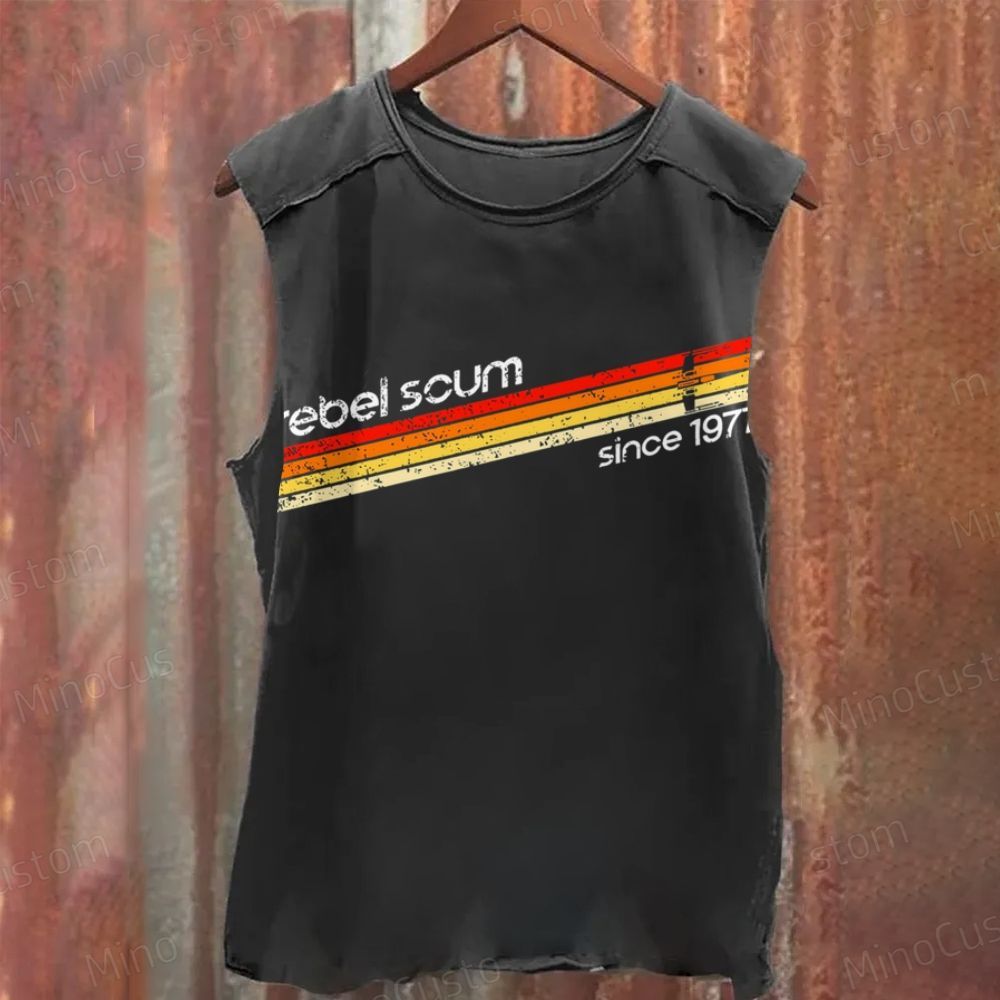 Rebel Scum 1977 Geek Washed Tank Top