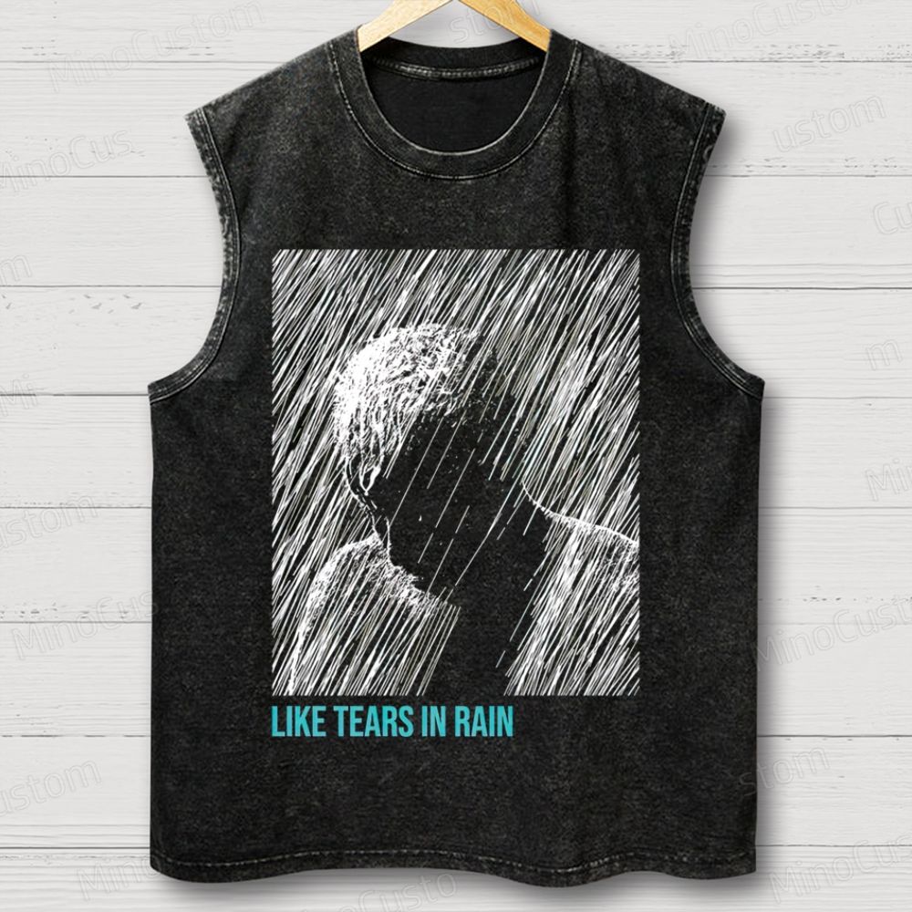 Like Tears In Rain Washed Tank Top 