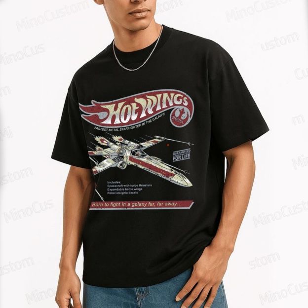 Star Wars X - Wing Hot Wings Retro T - Shirt