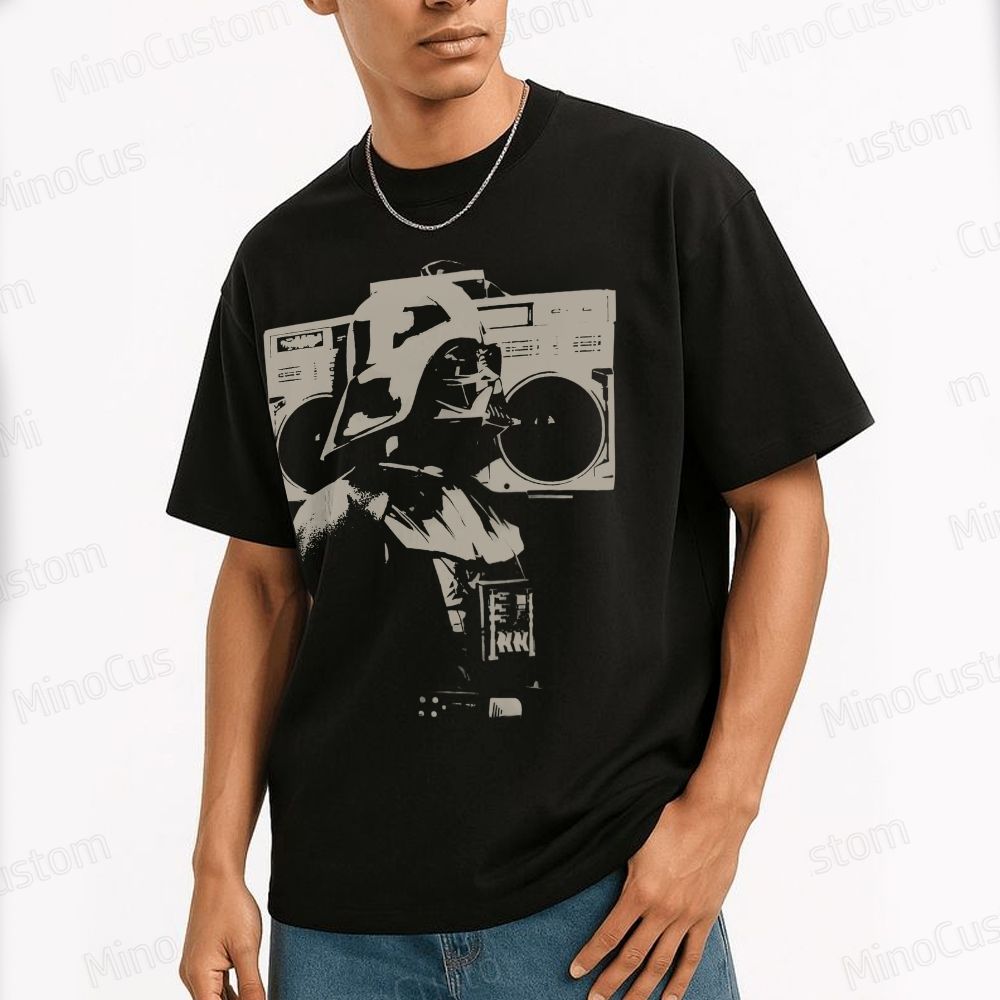 Darth Vader Retro Recorder Cotton T-shirt 
