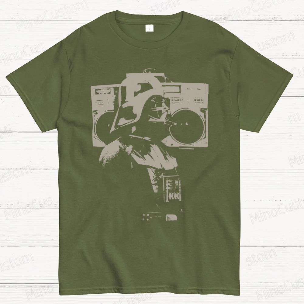 Darth Vader Retro Recorder Cotton T-shirt 