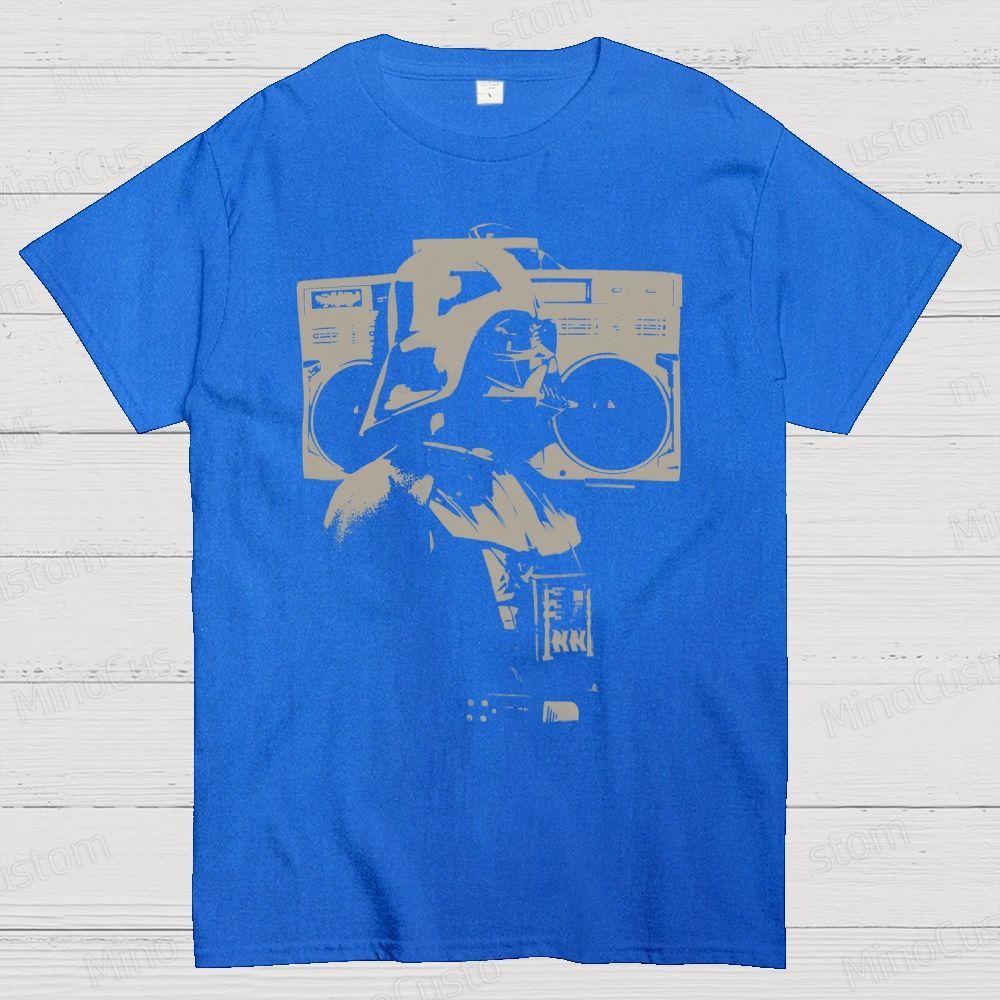 Darth Vader Retro Recorder Cotton T-shirt