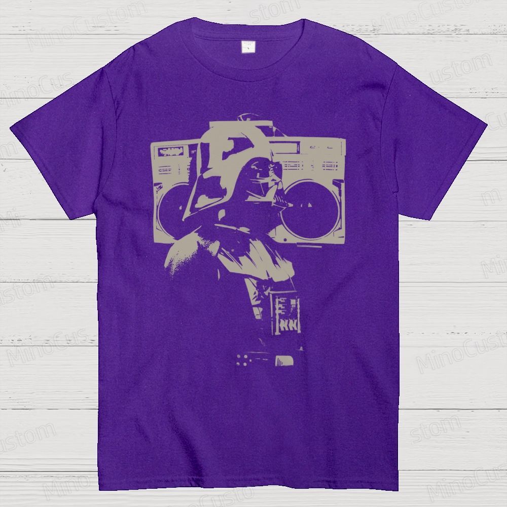 Darth Vader Retro Recorder Cotton T-shirt 