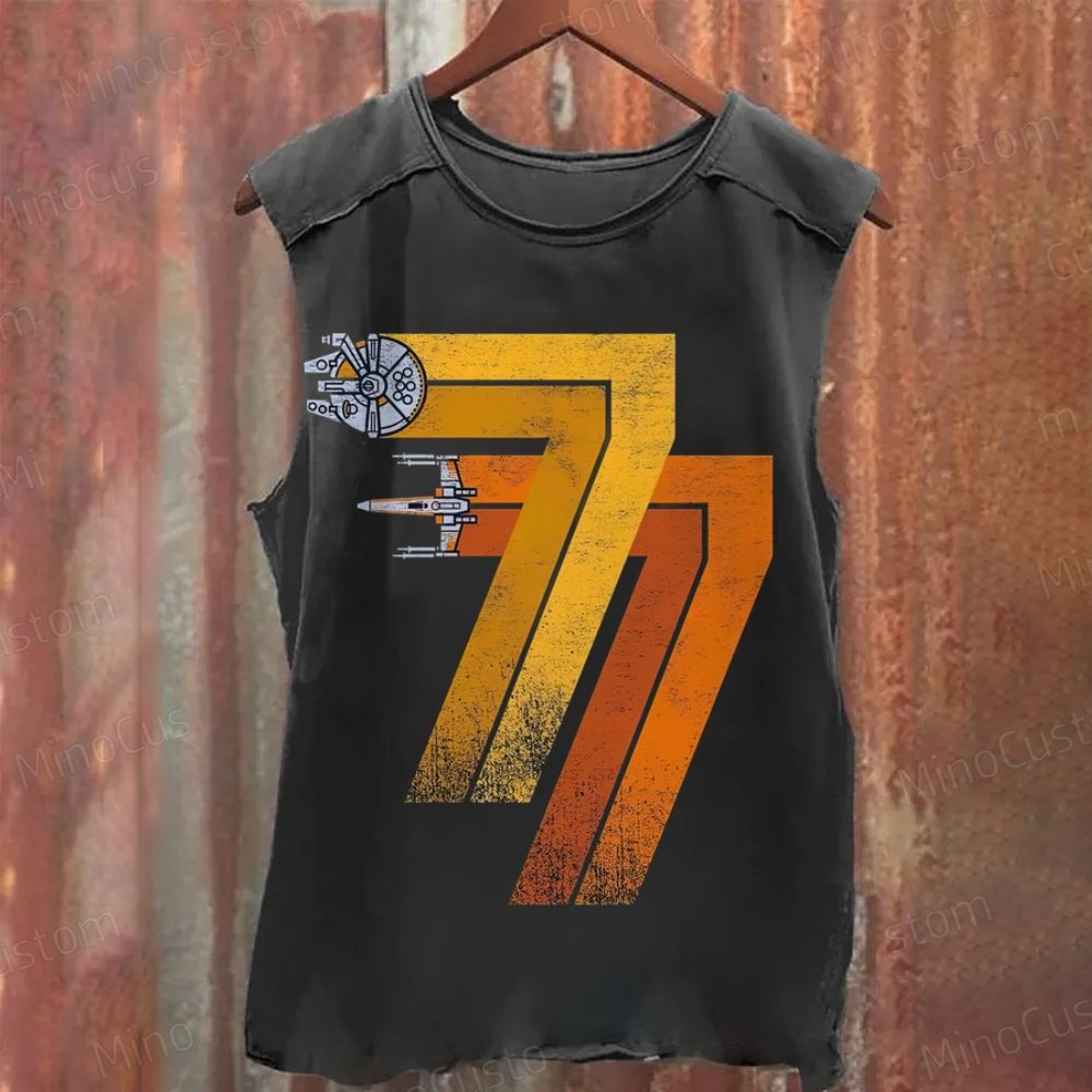 1977 Retro - X-Wing Fighter Washed Tank Top 