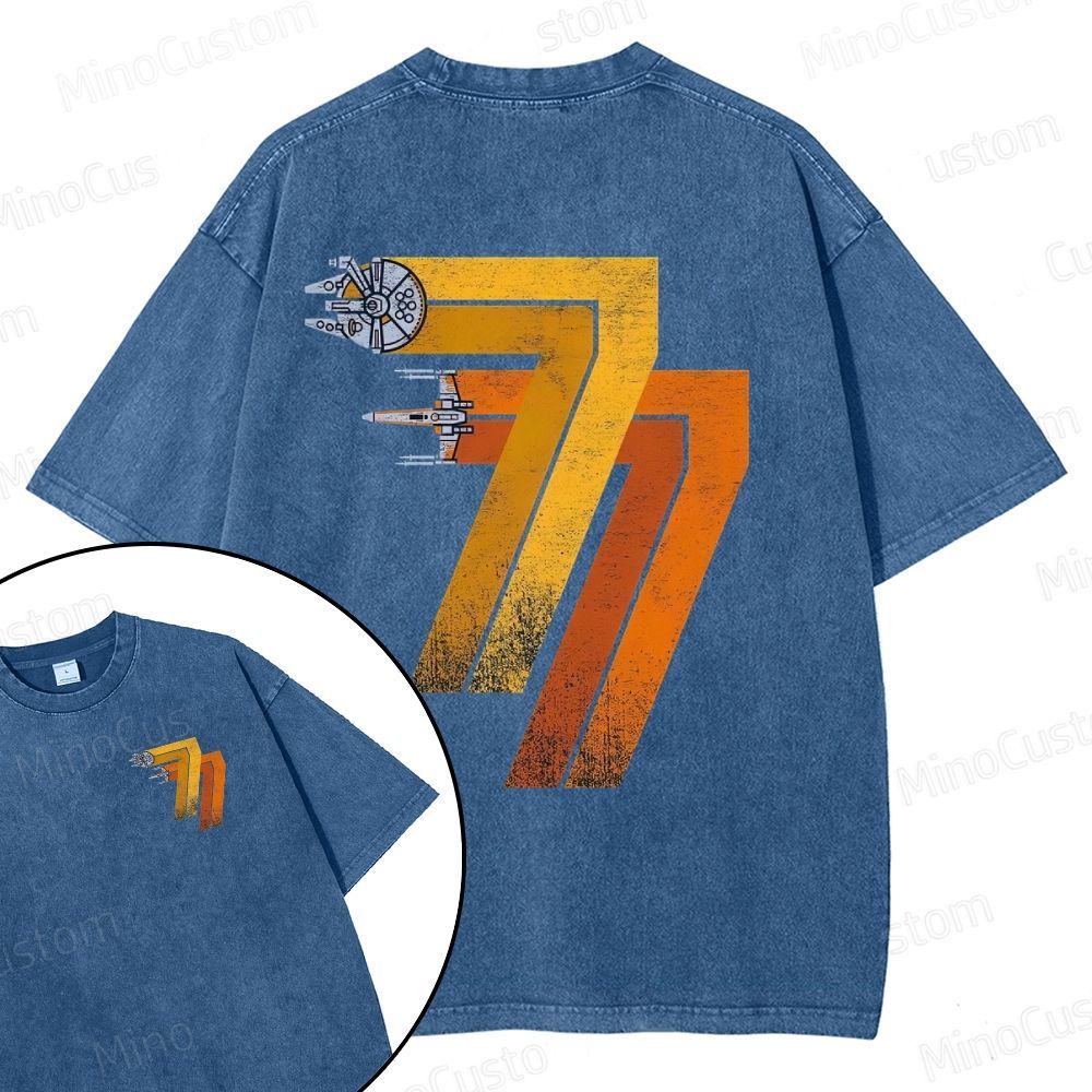 Unisex1977 Retro - X-Wing Fighter  Washed Tee
