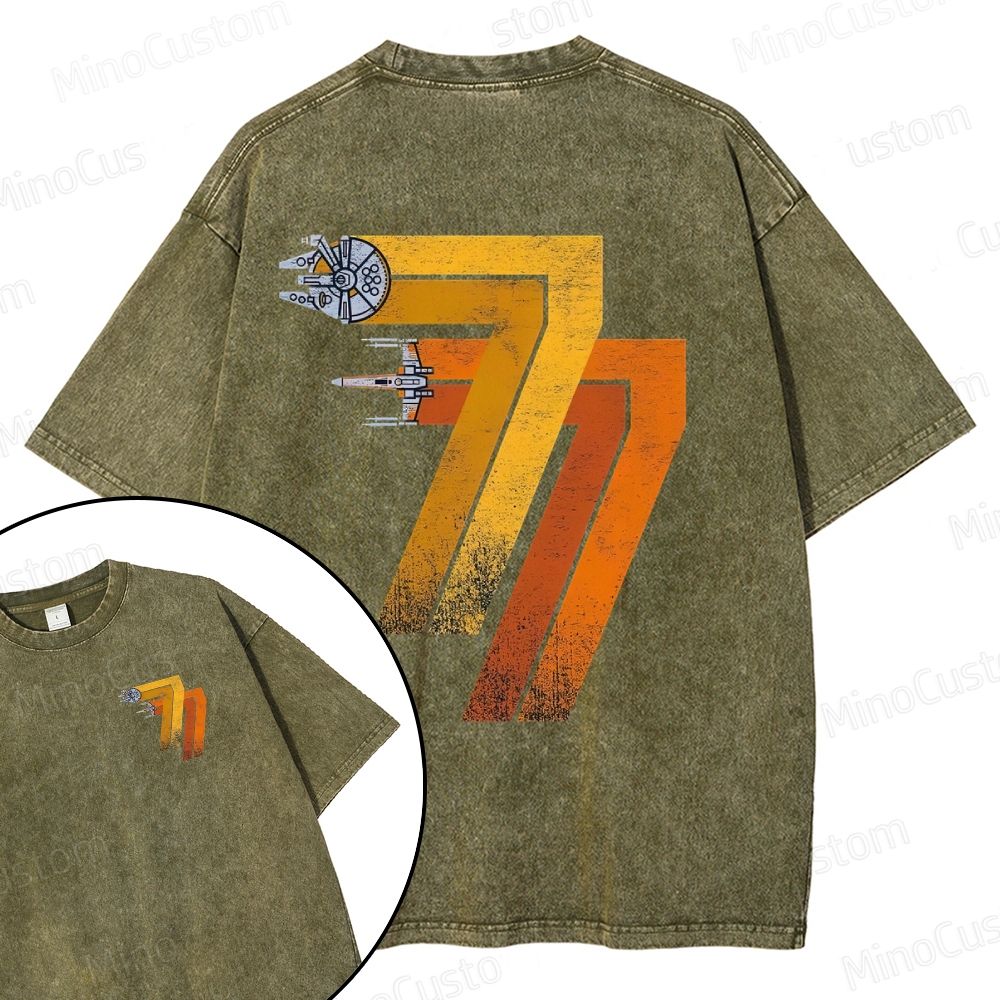 Unisex1977 Retro - X-Wing Fighter  Washed Tee