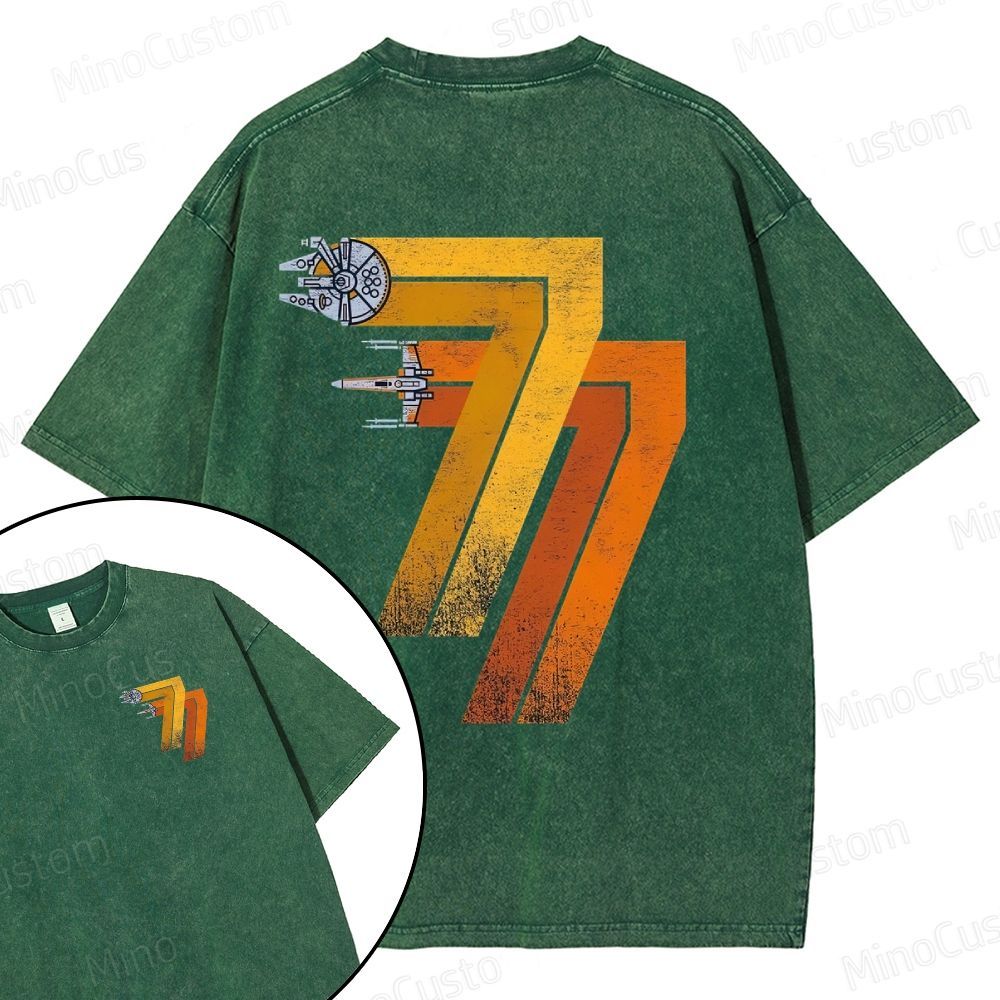 Unisex1977 Retro - X-Wing Fighter  Washed Tee