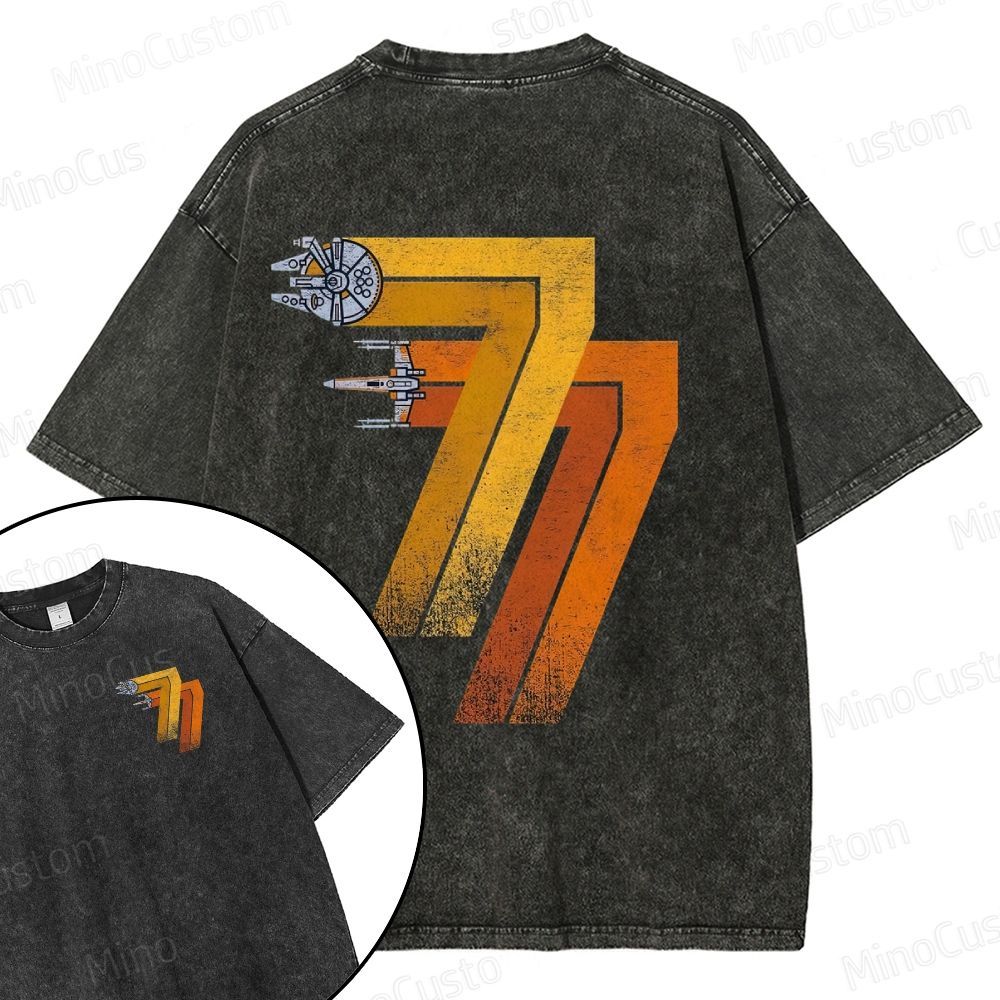 Unisex1977 Retro - X-Wing Fighter Washed Tee