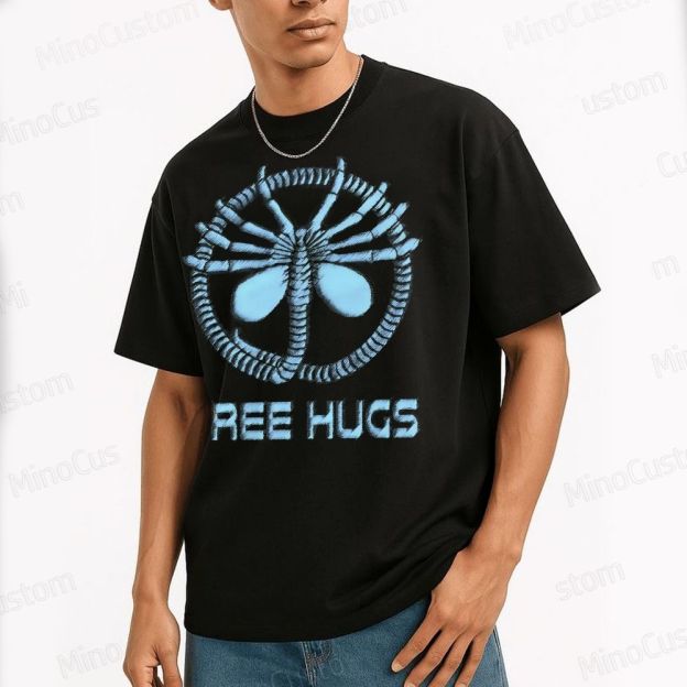 Free Hugs, Galactic Style Cotton T-shirt