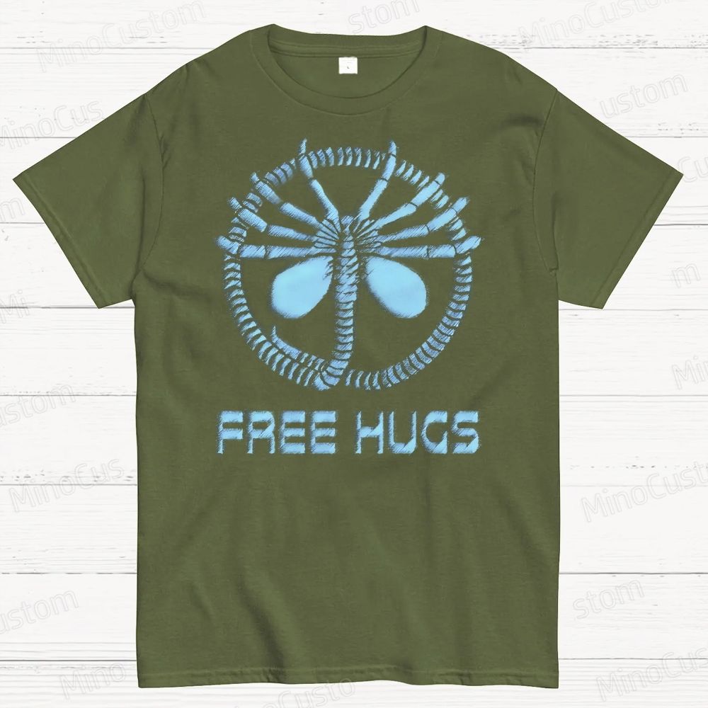 Free Hugs, Galactic Style Cotton T-shirt