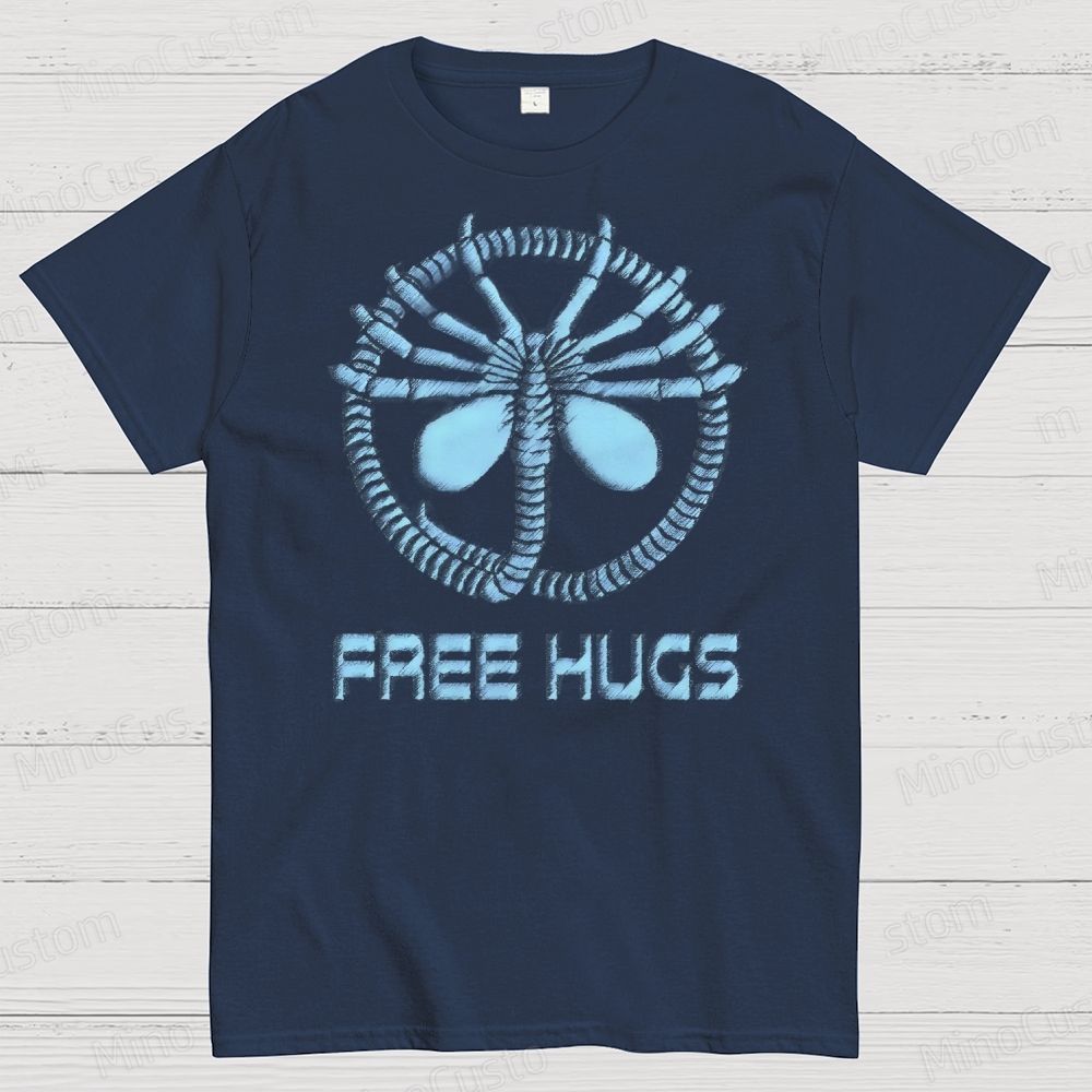 Free Hugs, Galactic Style Cotton T-shirt