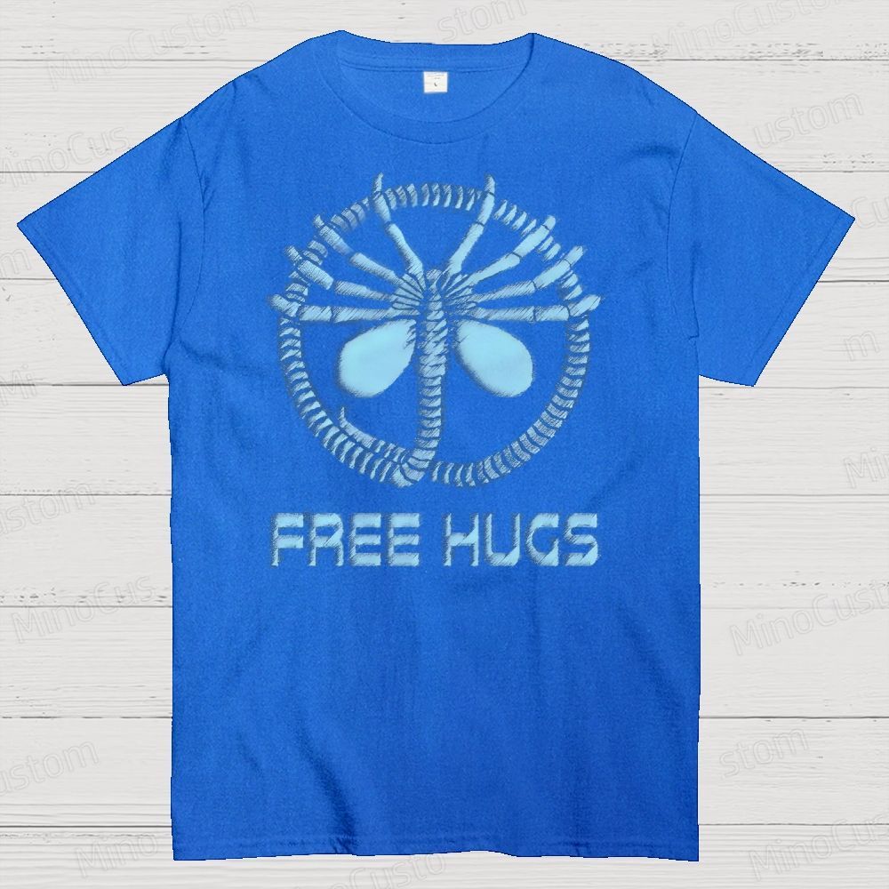 Free Hugs, Galactic Style Cotton T-shirt