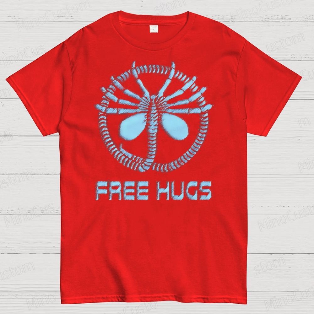 Free Hugs, Galactic Style Cotton T-shirt