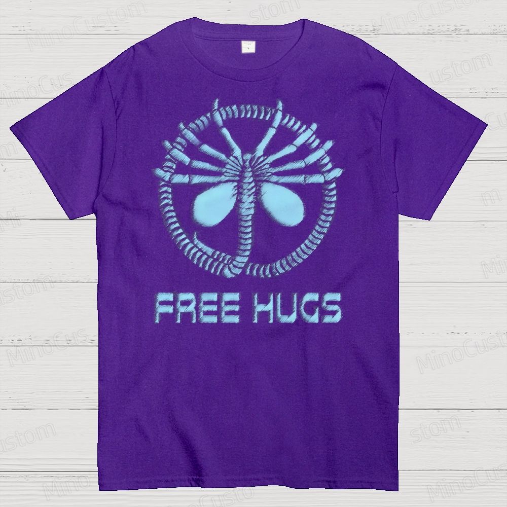 Free Hugs, Galactic Style Cotton T-shirt