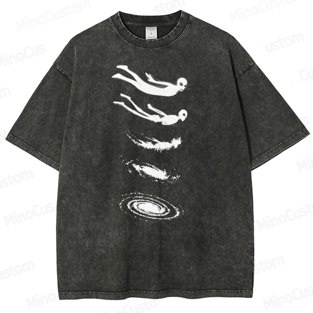 Alien Lost in the Stars  Washed T-Shirt 