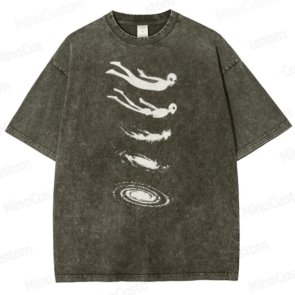 Alien Lost in the Stars  Washed T-Shirt 