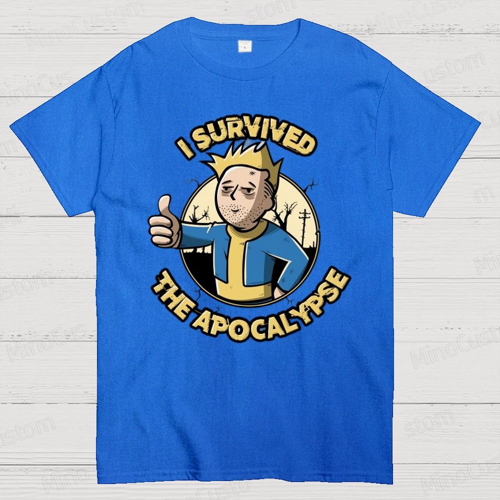 Fallout - Inspired “I Survived The Apocalypse” Graphic T - Shirt