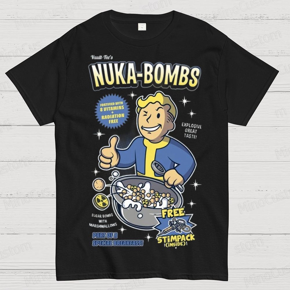 Fallout Nuka - Bombs Vault Boy Graphic T - Shirt