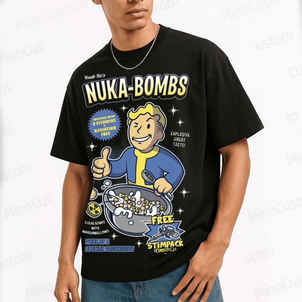 Fallout Nuka - Bombs Vault Boy Graphic T - Shirt