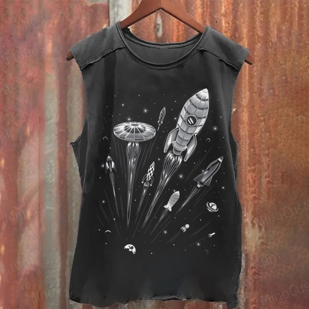 Space Race Washed Tank Top 