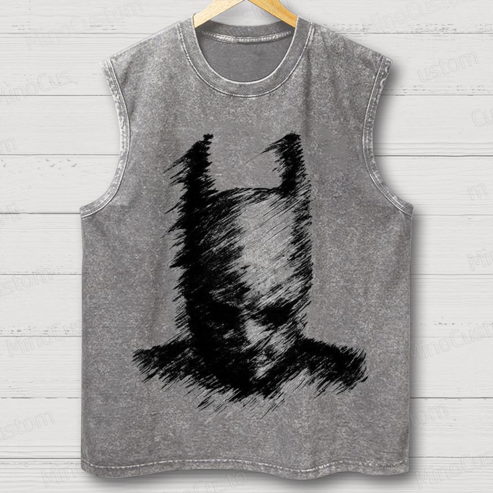 Abstract Batman Face Tank Top