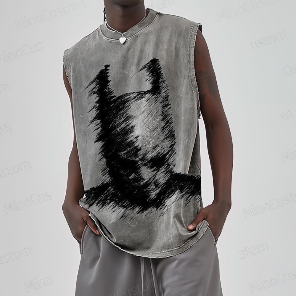 Abstract Batman Face Tank Top