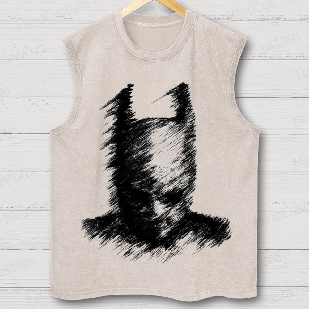 Abstract Batman Face Tank Top