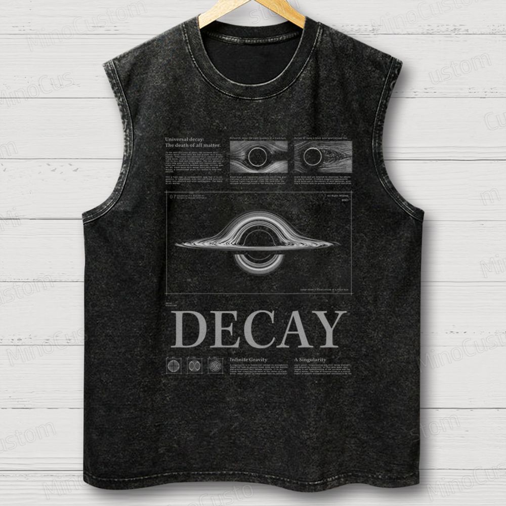 Black Hole Decay Diagram Tank Top