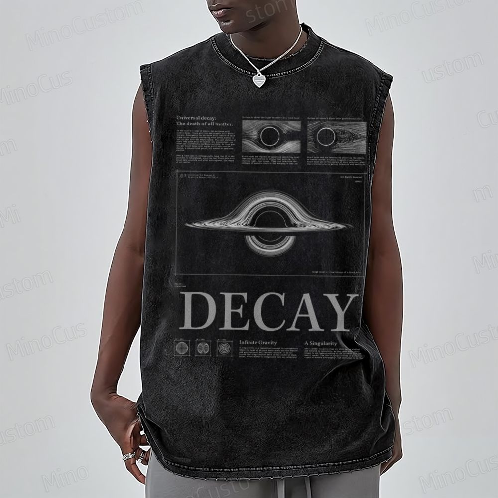 Black Hole Decay Diagram Tank Top