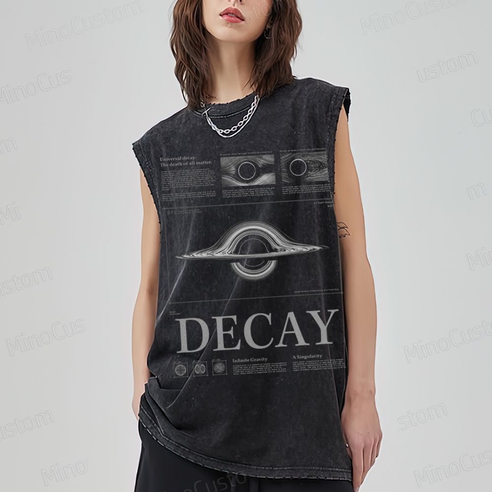 Black Hole Decay Diagram Tank Top